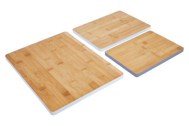 Premier Housewares Aleki Set Of Three Bamboo Chopping And Serving Boards