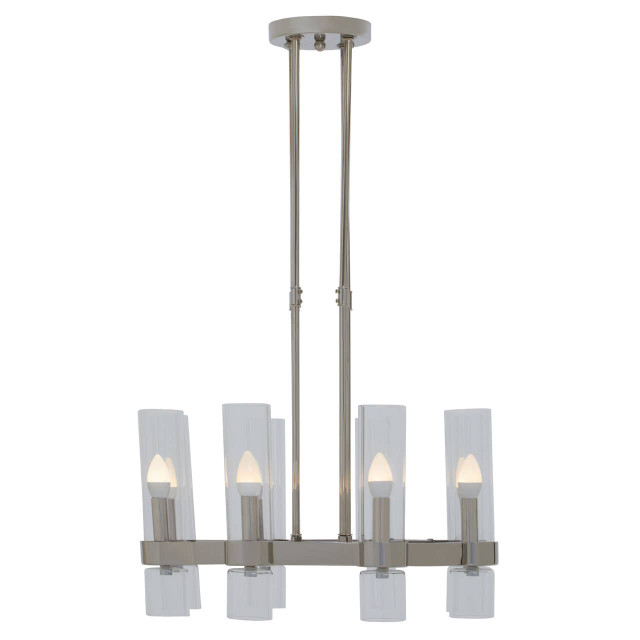 Premier Housewares Alexis 8-Light Nickel Finish Ceilingt Light
