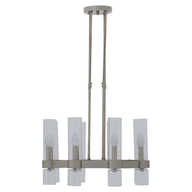 Premier Housewares Alexis 8-Light Nickel Finish Ceilingt Light