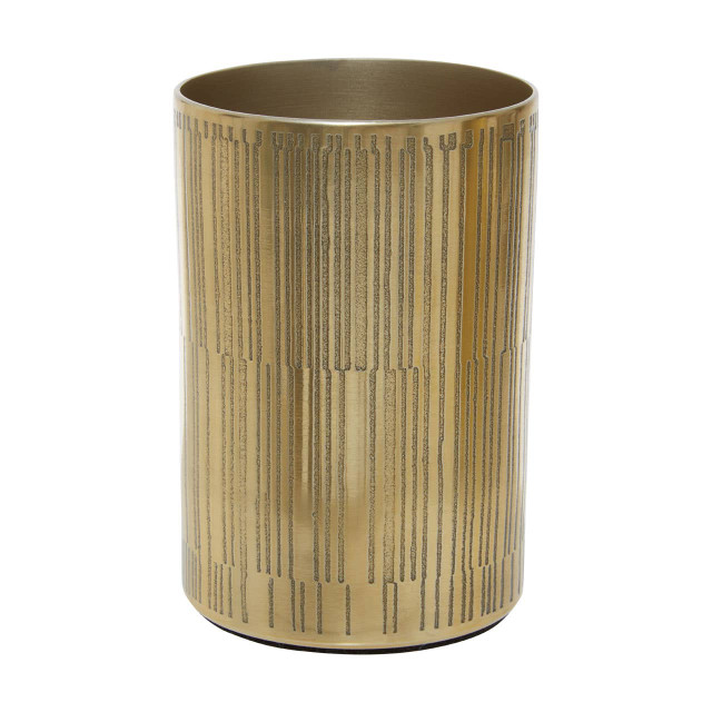 Premier Housewares Allegra 300ml Gold Finish Aluminium Tumbler