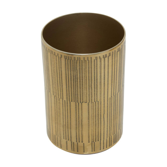 Premier Housewares Allegra 300ml Gold Finish Aluminium Tumbler