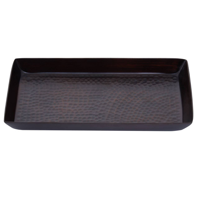 Premier Housewares Allegra Aluminium Dark Bronze Finish Tray