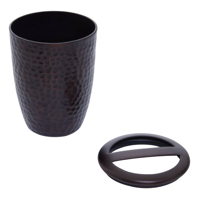 Premier Housewares Allegra Bronze Finish Toothbrush Holder