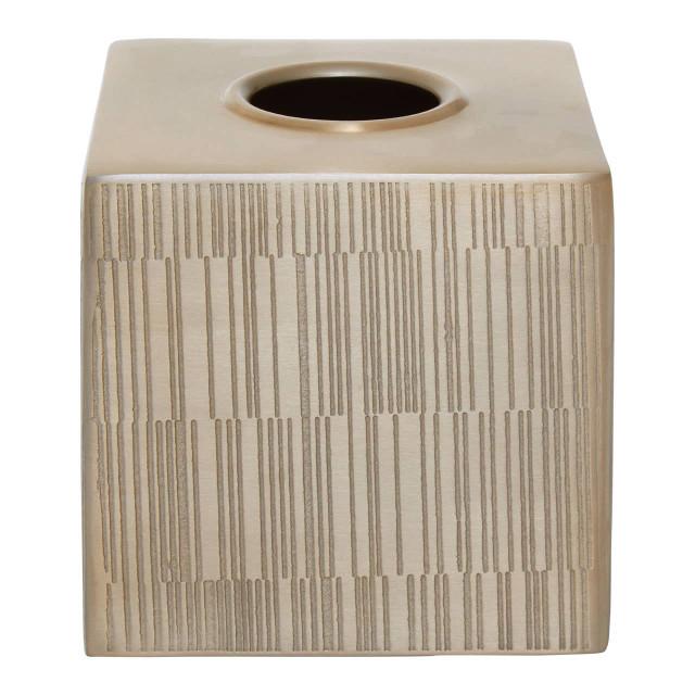 Premier Housewares Allegra Champagne Finish Tissue Box