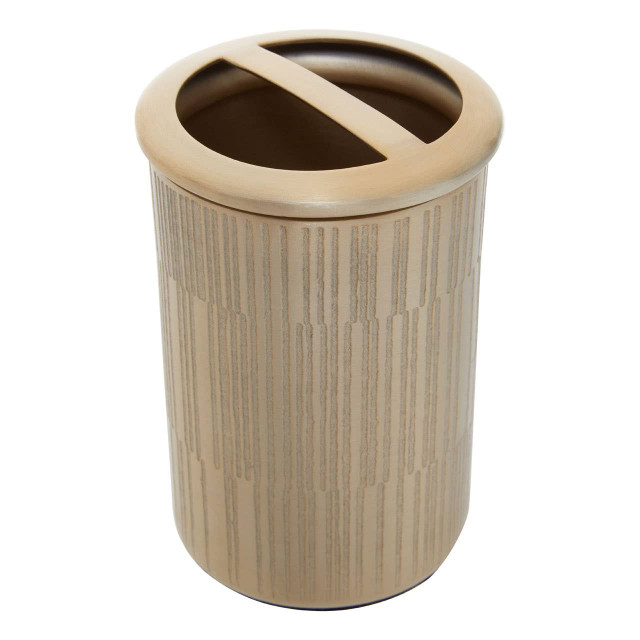 Premier Housewares Allegra Champagne Finish Toothbrush Holder