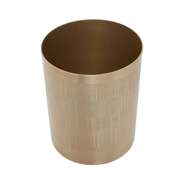 Premier Housewares Allegra Champagne Finish Waste Bin
