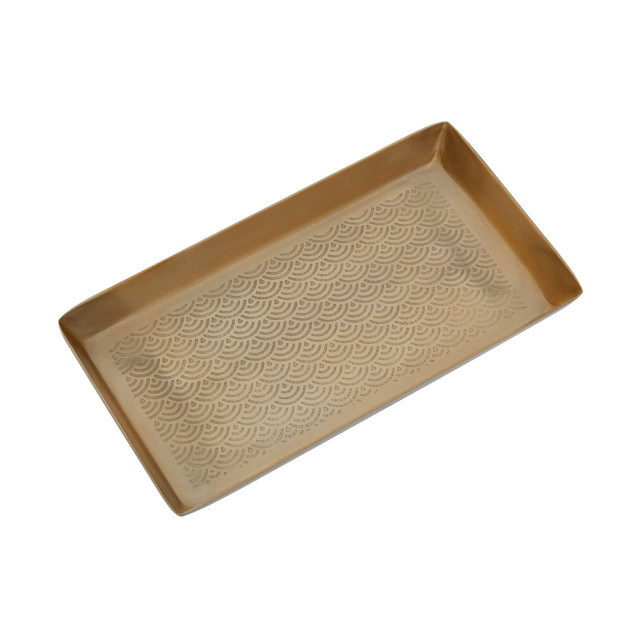 premier housewares Allegra Etched Metallic Bathroom Tray