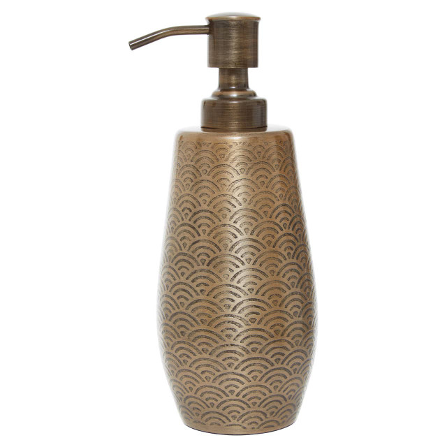 Premier Housewares Allegra Gold Finish 200ml Soap Dispenser