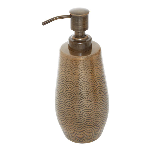 Premier Housewares Allegra Gold Finish 200ml Soap Dispenser