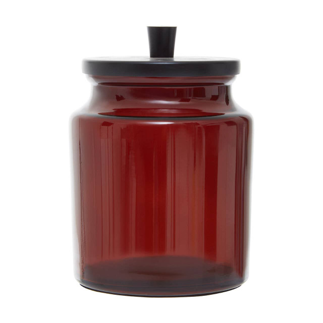 Premier Housewares Allegra Kiara Brown Glass Bathroom Jar