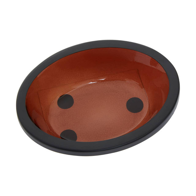 Premier Housewares Allegra Kiara Brown Glass Soap Dish