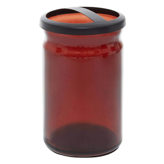 Premier Housewares Allegra Kiara Brown Glass Toothbrush Holder