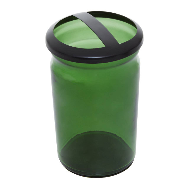 Premier Housewares Allegra Kiara Green Glass Toothbrush Holder