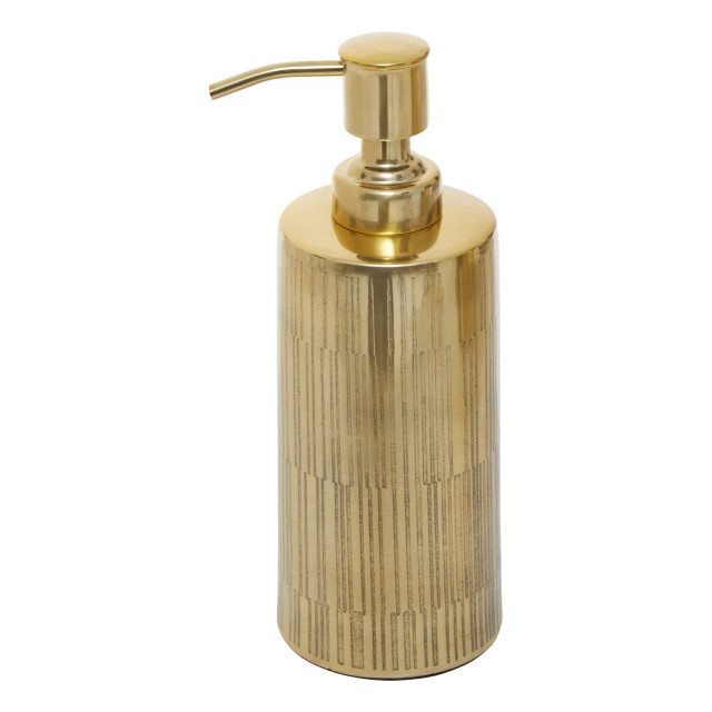 Premier Housewares Allegra Metallic Gold Soap Dispenser