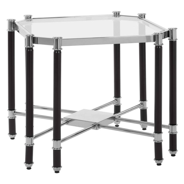 Premier Housewares Allessi Silver Chrome Finish End Table