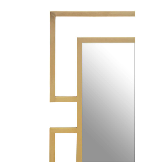 Premier Housewares Allure Brushed Gold Small Wall Mirror