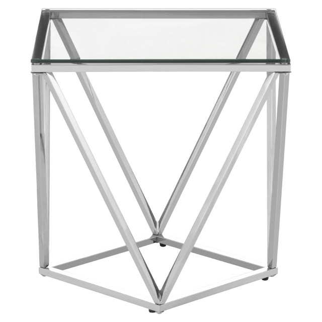 premier housewares Allure Small Inverted Prism End Table