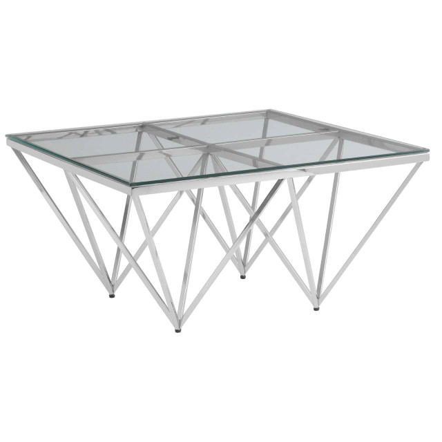 Premier Housewares Allure Tempered Glass Coffee Table