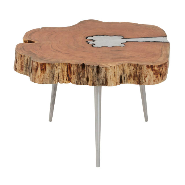 Premier Housewares Almora Acacia Wood Log Coffee Table
