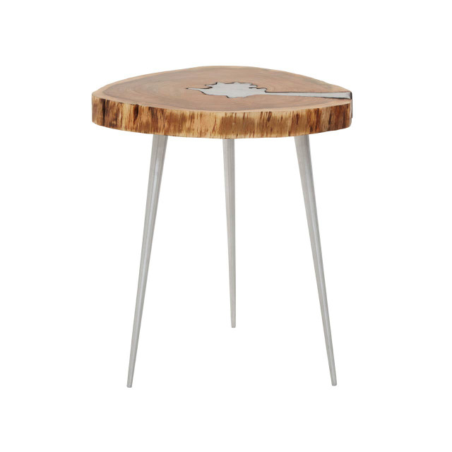 Premier Housewares Almora Acacia Wood Log Side Table