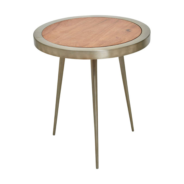 Premier Housewares Almora Acacia Wood Round Side Table