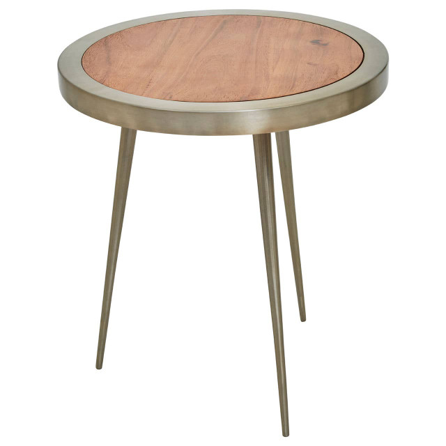 Premier Housewares Almora Acacia Wood Round Side Table
