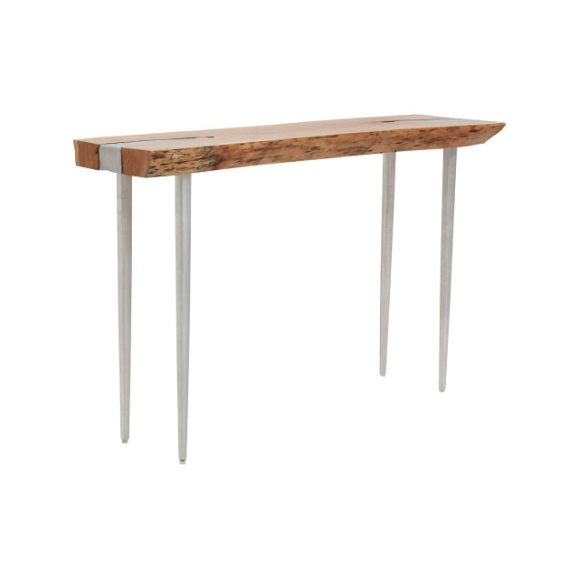 premier housewares Almora Natural Acacia Wood Console Table