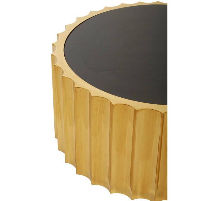 Premier Housewares Alvaro Black And Titanium Round Coffee Table