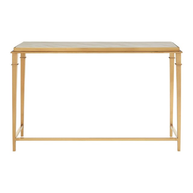 premier housewares Alvaro Console Table with White Marble Top