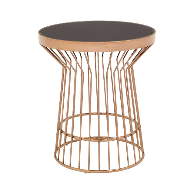 Premier Housewares Alvaro Copper Finish Round Side Table