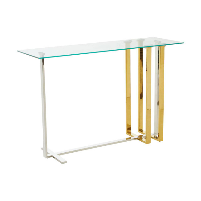 Premier Housewares Alvea Silver And Gold Console Table
