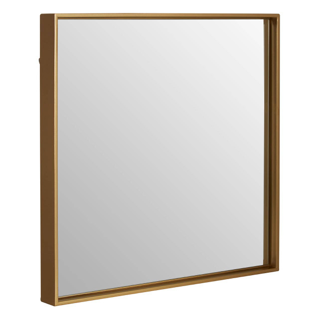 Premier Housewares Ando Medium Square Gold Finish Wall Mirror