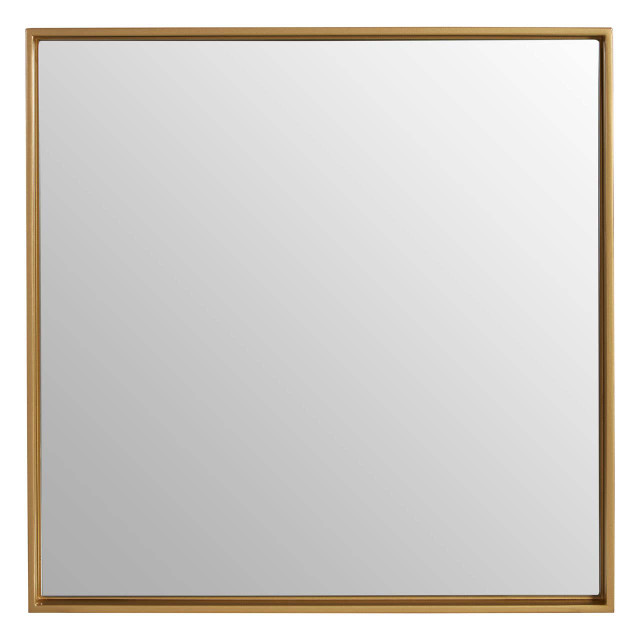 premier housewares Ando Medium Square Gold Finish Wall Mirror