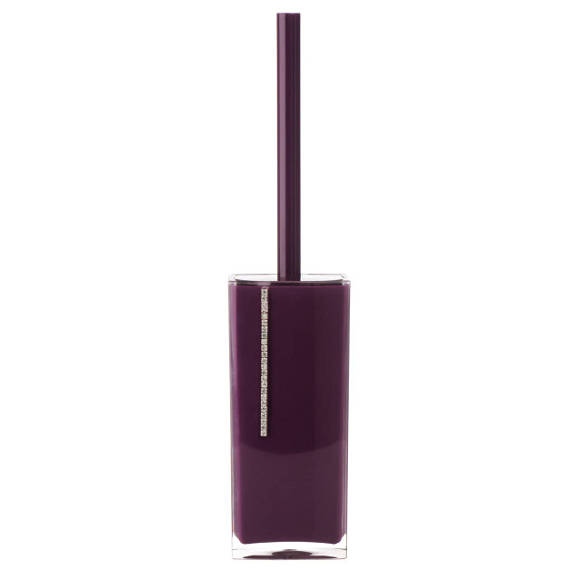 Premier Housewares Ando Purple Acrylic And Crystal Toilet Brush