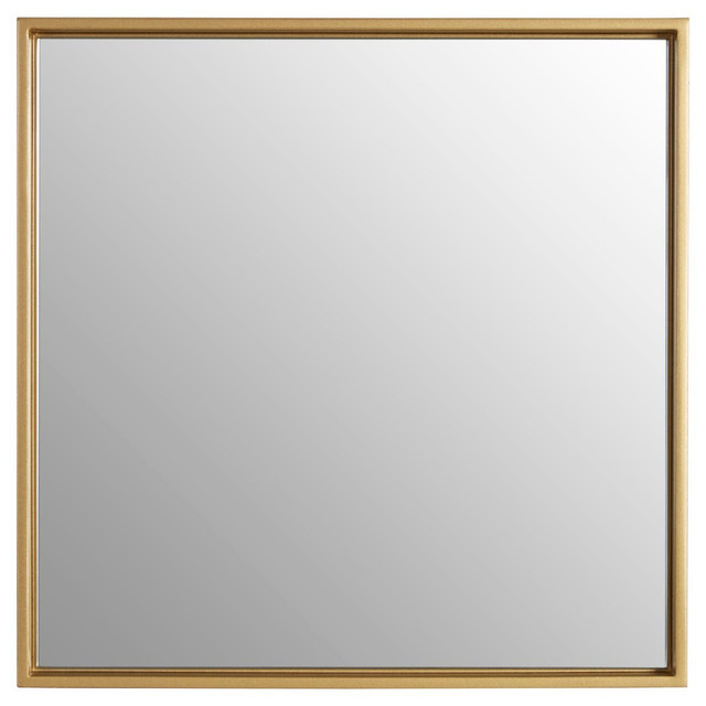 Premier Housewares Ando Small Square Gold Finish Wall Mirror