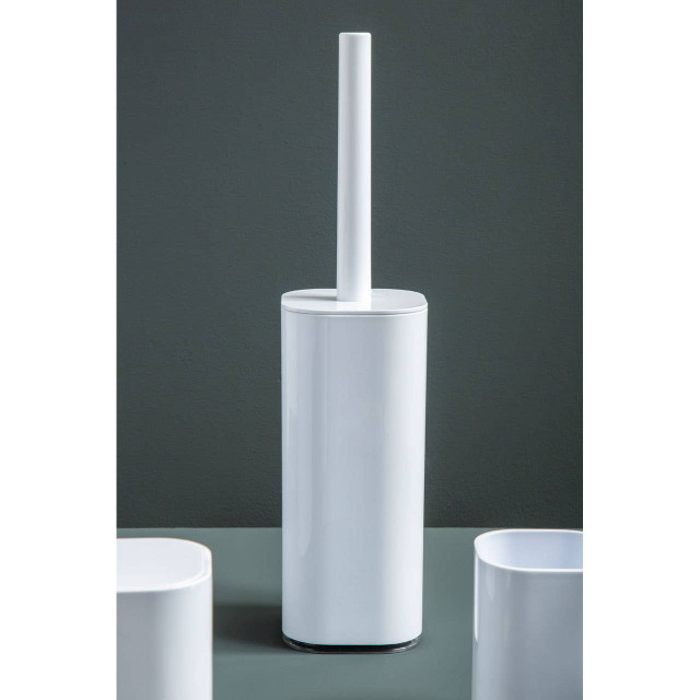 Premier Housewares Ando White Acrylic Toilet Brush Holder