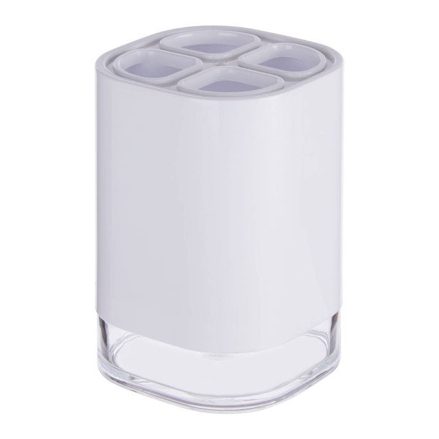 premier housewares Ando White Acrylic Toothbrush Holder