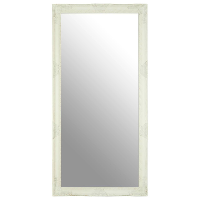 Premier Housewares Andrey White And Brushed Gold Finish Wall Mirror