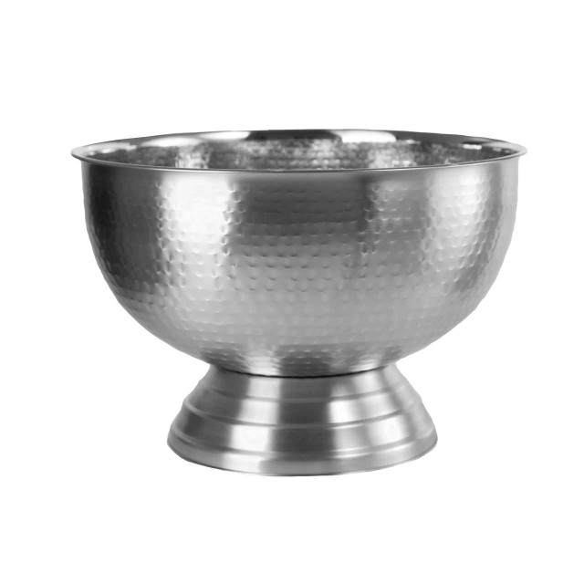 Premier Housewares Ankara Silver Hammered Champagne Bowl