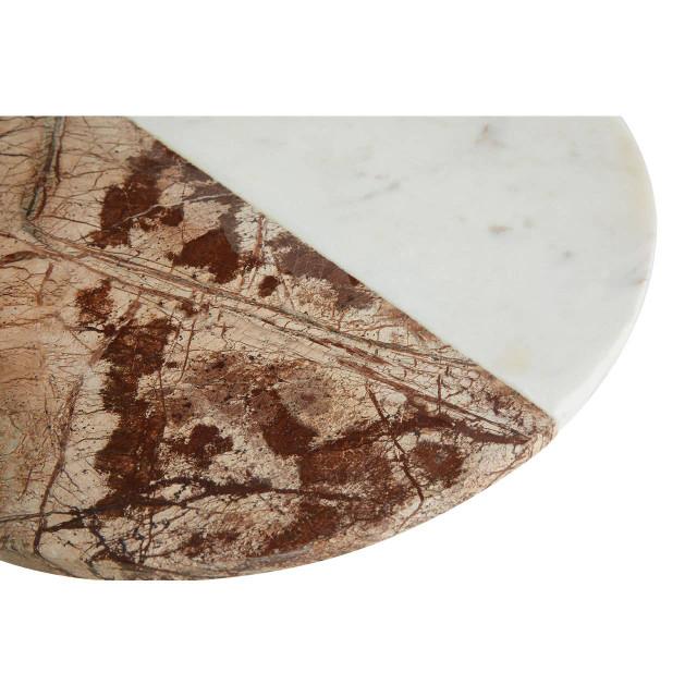 Premier Housewares Annika White And Brown Marble Round Paddle Board