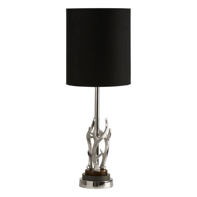 Premier Housewares Antler Table Lamp With Marble Base
