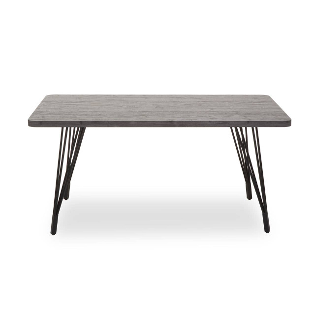 Premier Housewares Anube Dark Grey Veneer Dining Table