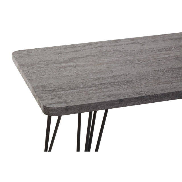 Premier Housewares Anube Dark Grey Veneer Dining Table