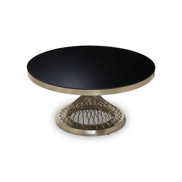 Premier Housewares Anzio Coffee Table With Silver Base