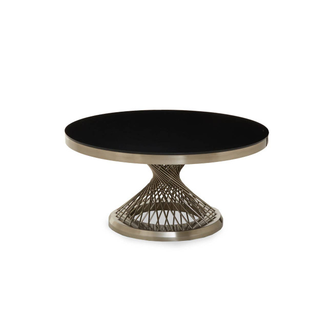 premier housewares Anzio Coffee Table with Silver Base