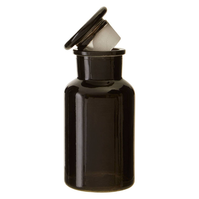 Premier Housewares Apothecary Black Glass Reagent Bottle