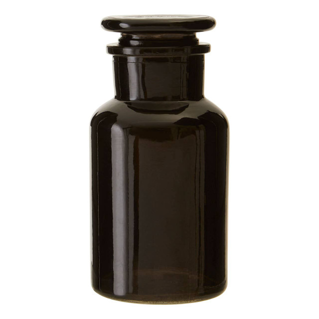 premier housewares Apothecary Black Glass Reagent Bottle