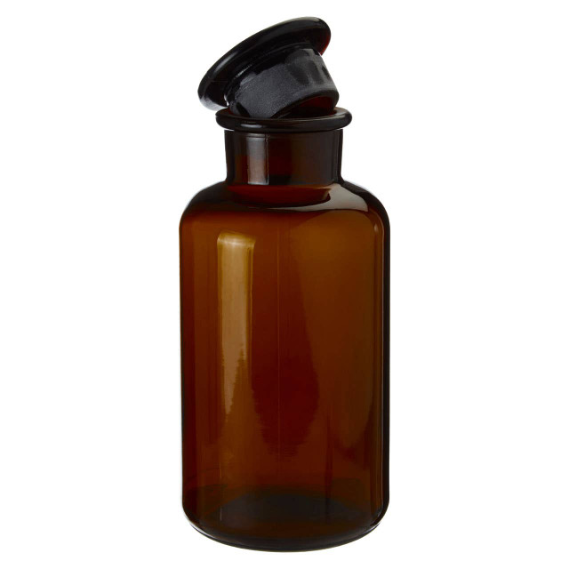 Premier Housewares Apothecary Large Amber Glass Bottle