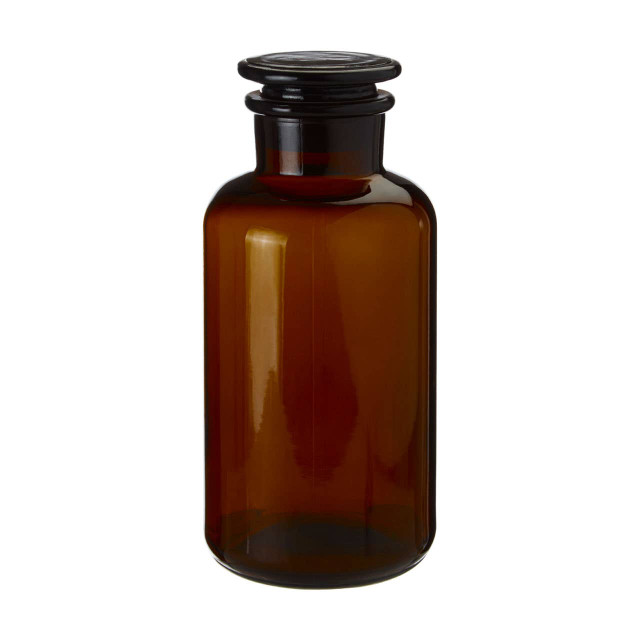 premier housewares Apothecary Large Amber Glass Bottle