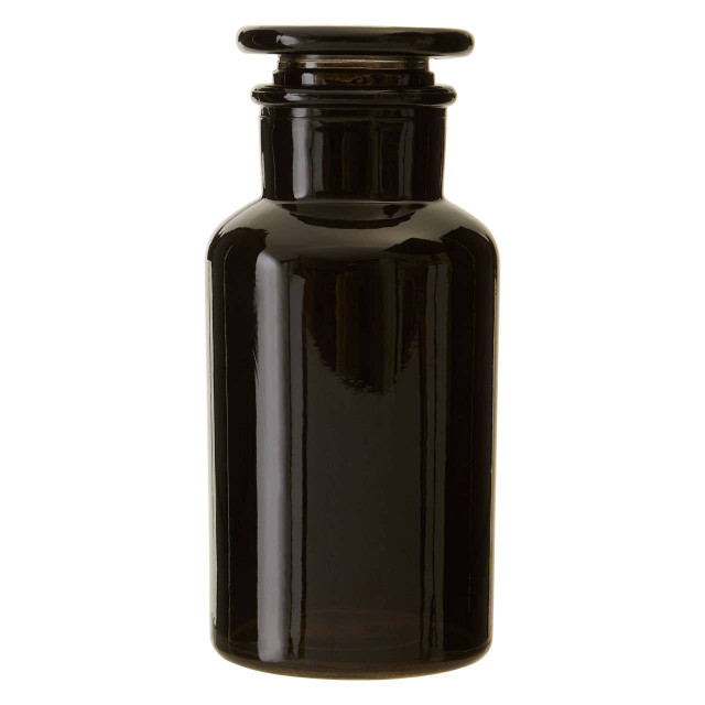 Premier Housewares Apothecary Large Black Reagent Bottle
